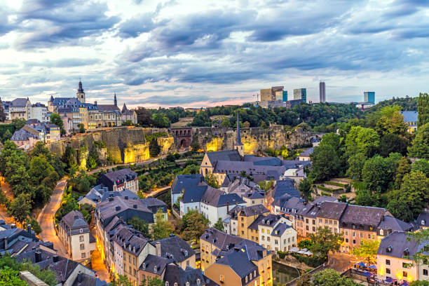 Luxembourg at sunset Luxembourg at sunset