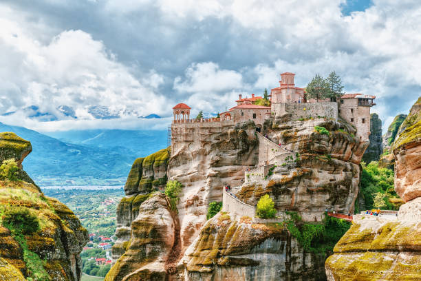 Meteora monastery, Greece. UNESCO heritage list. Meteora monastery, Greece. UNESCO heritage list.