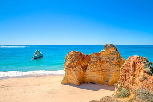 Natural rocks at Praia da Rocha in the Algarve Portugal Natural rocks at Praia da Rocha in the Algarve Portugal
