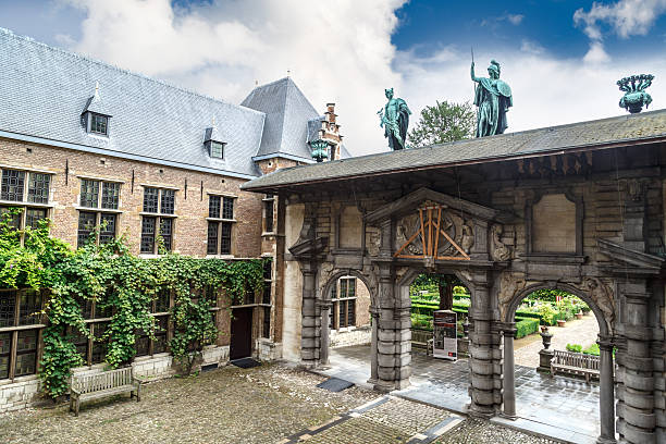 Antwerp, Belgium - July 5, 2016 : Exterior view of Peter Paul Rubens House. Rubens is famous Flemish Baroque painter and lived in this building until his death.